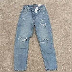 Light Blue Distressed Women Jeans